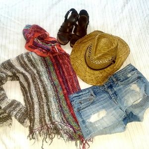 Free People Poncho Sweater